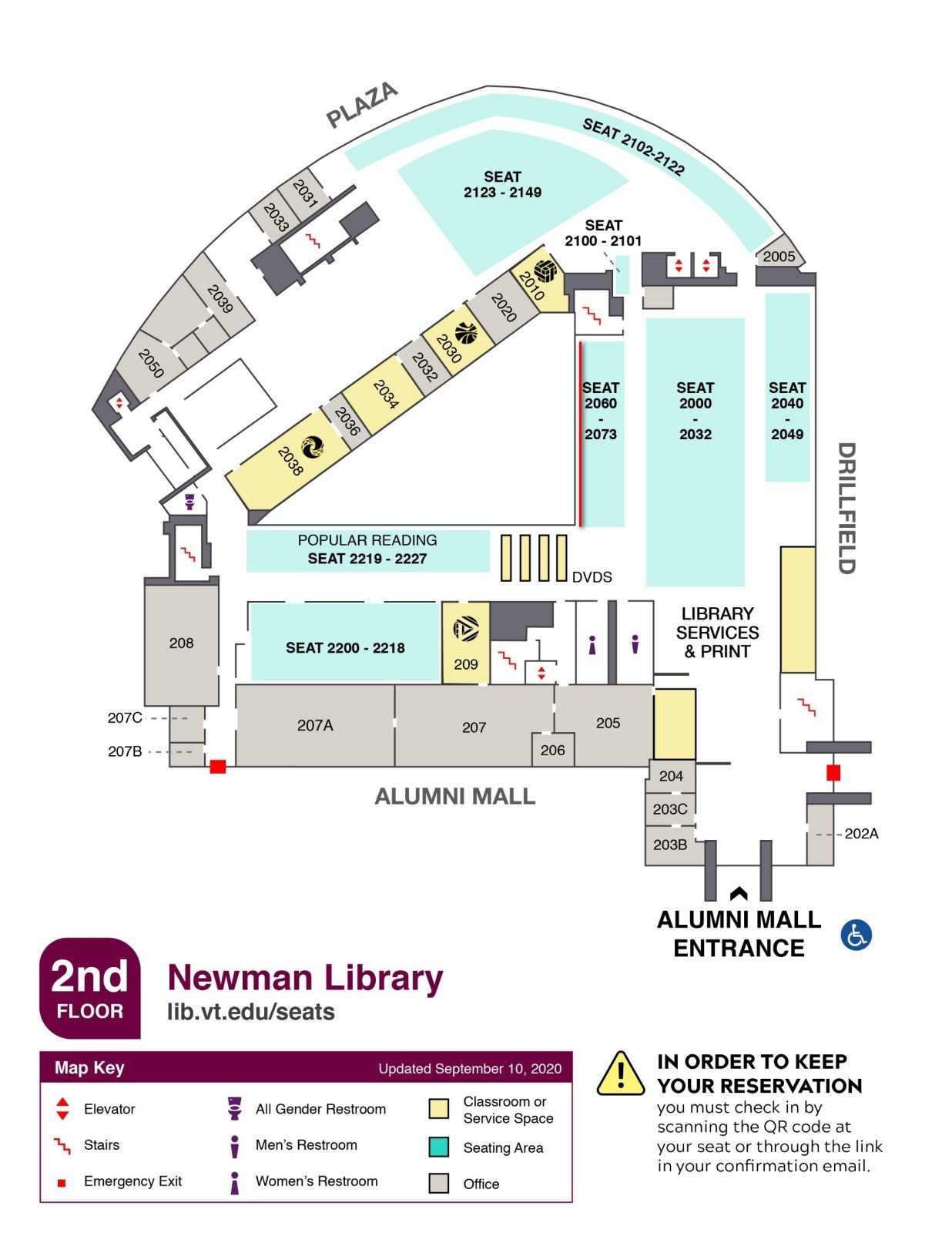 Library Map Floor 2